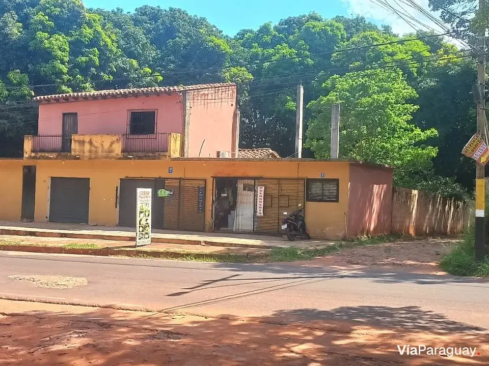 Commercial land for sale on corner lot in Pindolo, Areguá