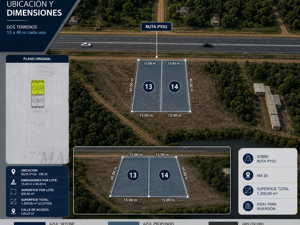 Terreno comercial à venda em Minga Guazú na Rota PY02
