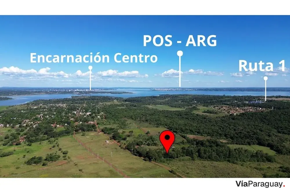 1-hectare land for sale in Encarnación, Itapúa