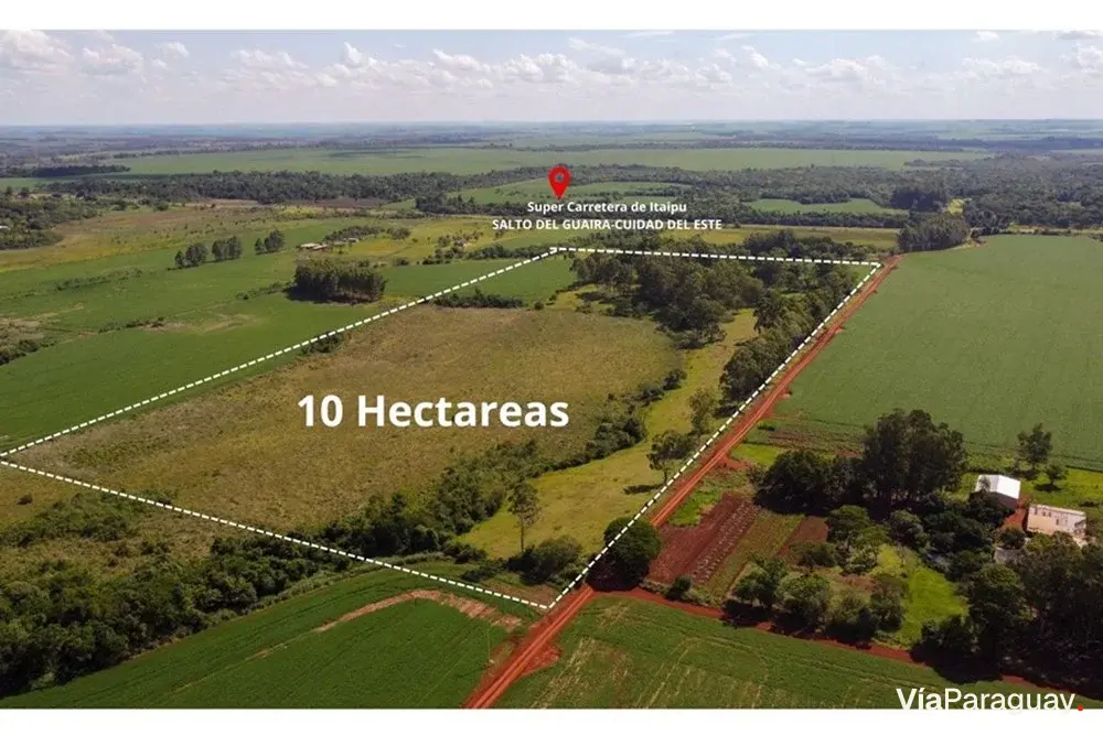 Terreno de 10 hectáreas en venta en Itakyry, Alto Paraná