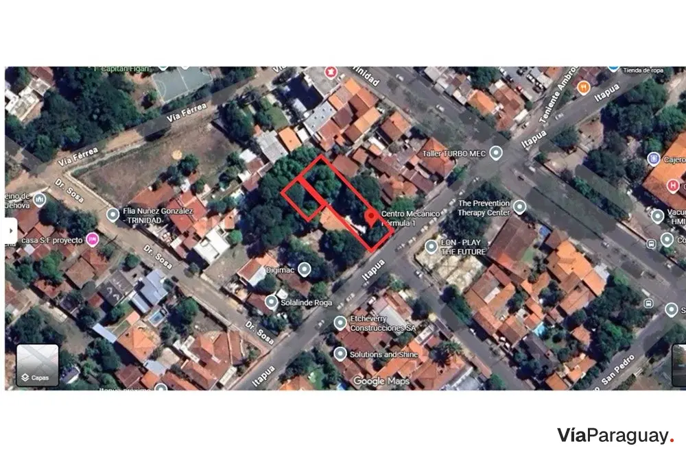 Terreno de 1.028 m² en venta sobre Avda. Itapuá
