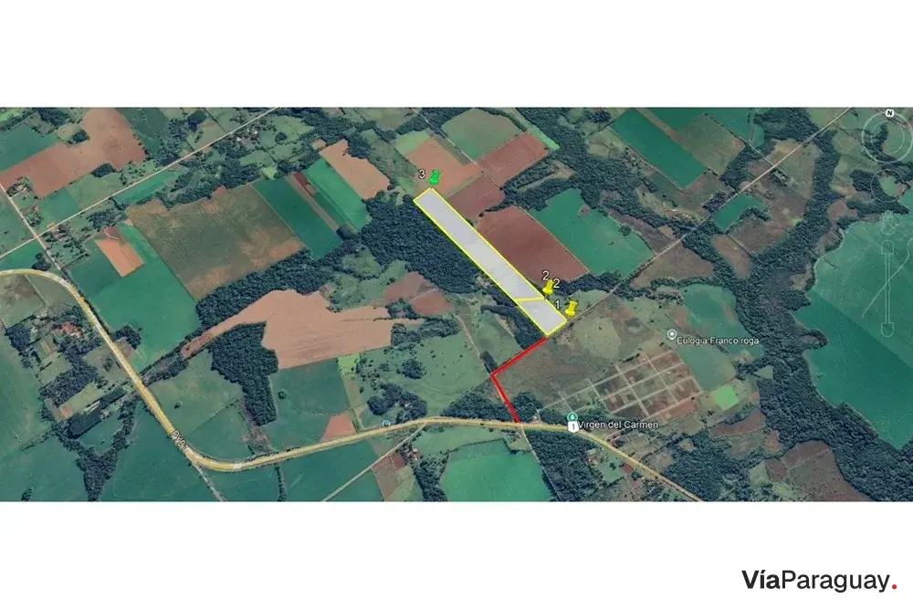 Terreno de 12 hectares à venda em Carmen del Paraná, Itapúa