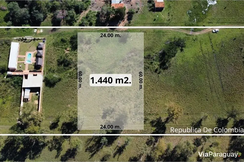 Terreno à venda em Ypacaraí, Hugua Hu – 1.440 m²