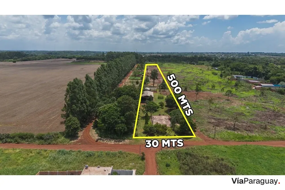 Terreno de 1,5 hectáreas en venta en Km 10 Monday, Ciudad del Este