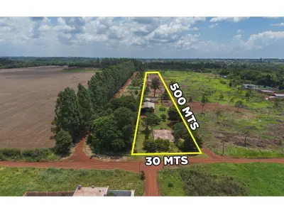 Terreno de 1,5 hectáreas en venta en Km 10 Monday, Ciudad del Este
