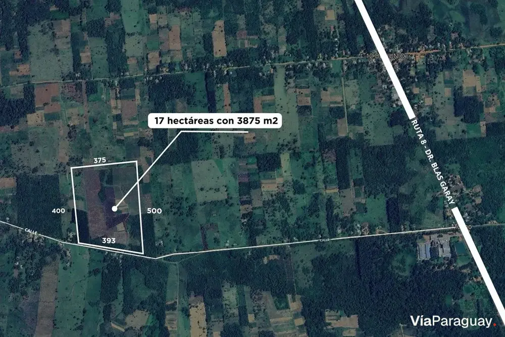 Terreno de 17 hectares à venda em Yataity del Norte