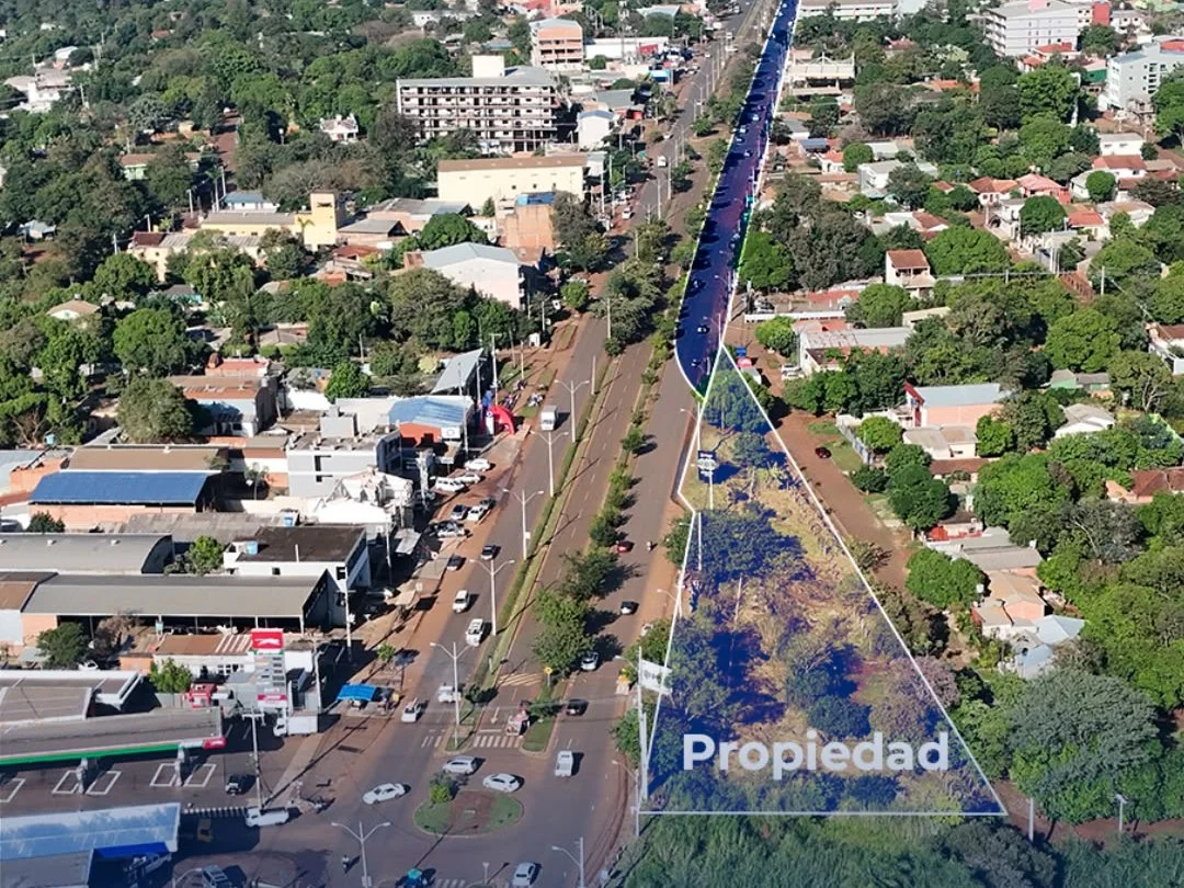 Terreno de 2.031 m² en venta sobre Avda. Perú, Ciudad del Este