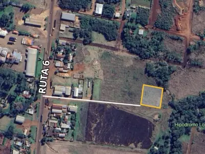 Terreno de 2.500 m² en Itangua, Encarnación
