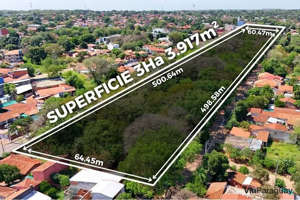 Terreno à venda em Lambaré – 33.917 m²