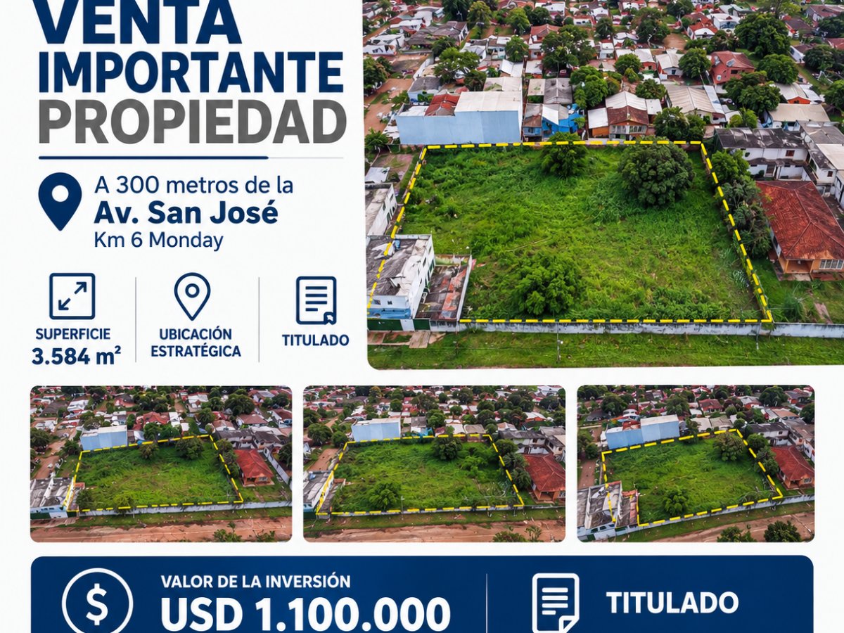 Terreno de 3.584 m² em Ciudad Nueva, Ciudad del Este