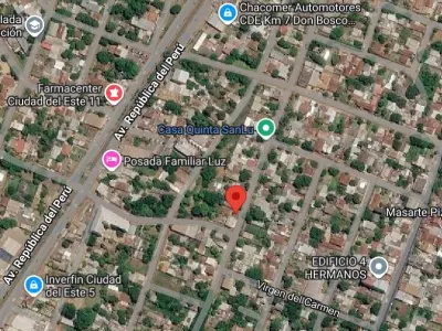 Terreno de 360 m² com construção existente em Acaray, Ciudad del Este 1