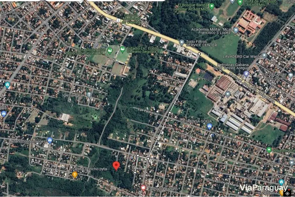 Terreno de 36.960 m² en venta en Rojas Cañada, Capiatá
