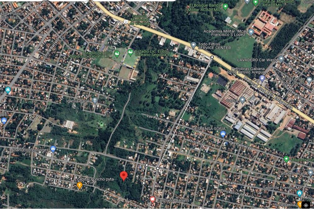 Terreno de 36.960 m² en venta en Rojas Cañada, Capiatá