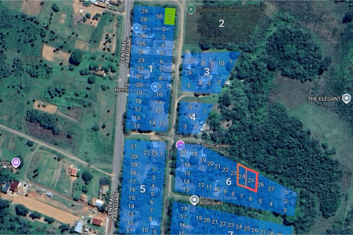 370 m² land for sale in Yaguarón, Paraguarí