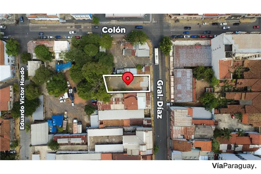 Terreno de 383 m² en venta en barrio La Encarnación, Asunción