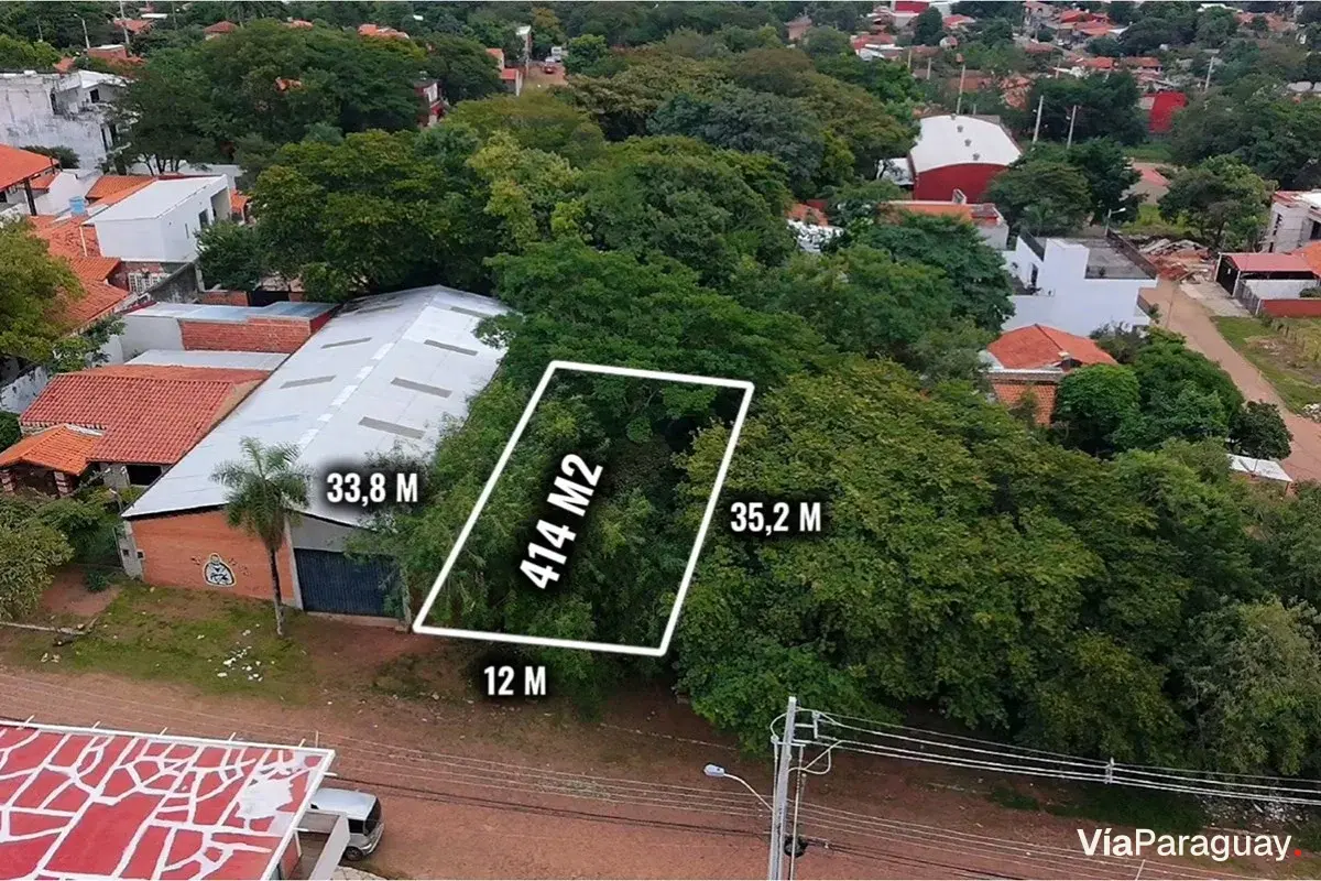 Terreno de 414 m² en venta en Puerto Pabla, Lambaré