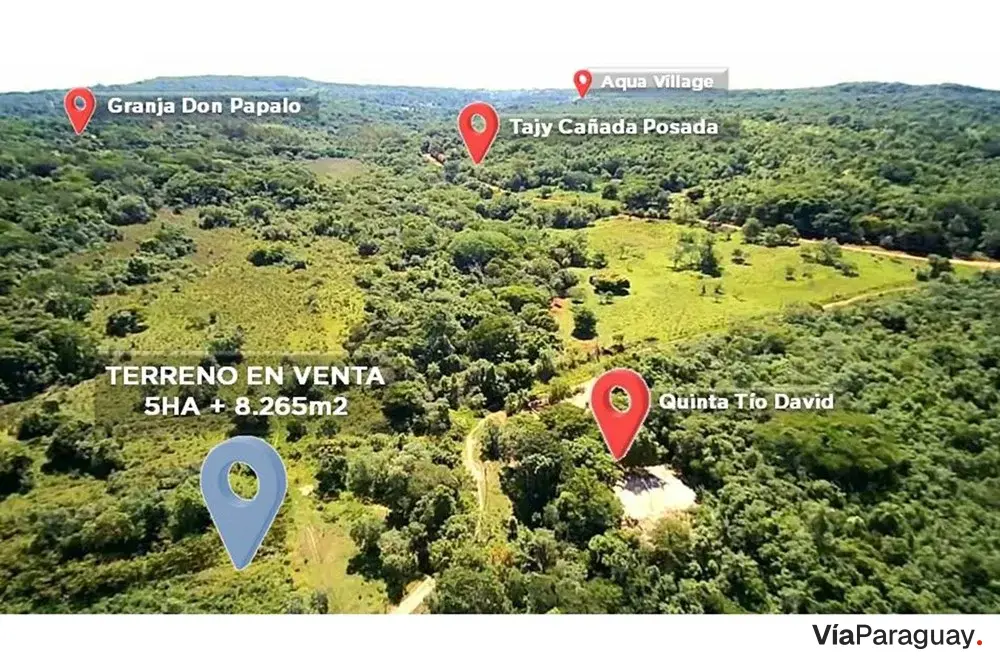 Terreno de 5 ha en venta en Altos, Cordillera