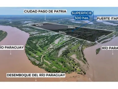 Terreno de 500 hectares à venda no Rio Paraná