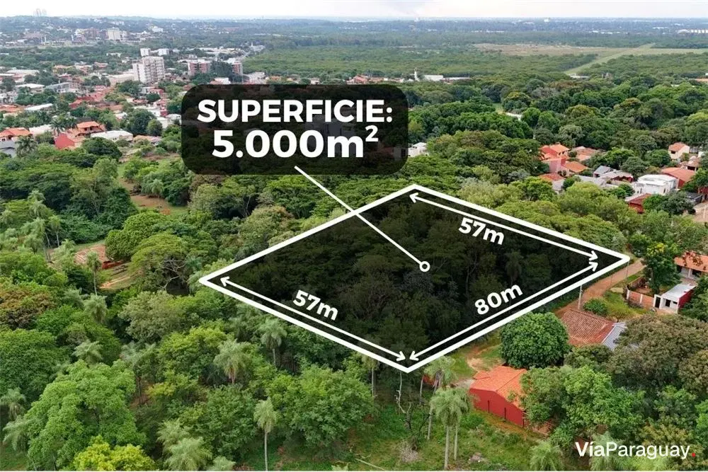 Land for sale in Campo Grande, Luque – 5,000 m²