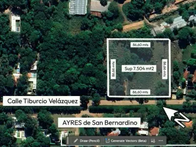 Terreno de 7.500 m² en venta en San Bernardino, Cordillera