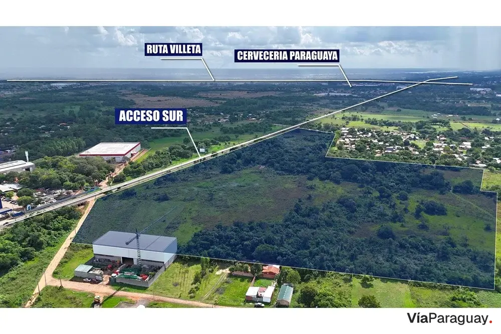 Terreno de 9,6 ha à venda no Acceso Sur, Ypané