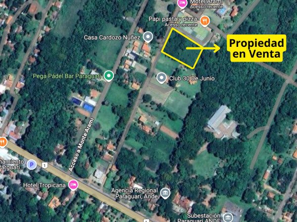 Terreno de una hectárea en venta en Paraguarí