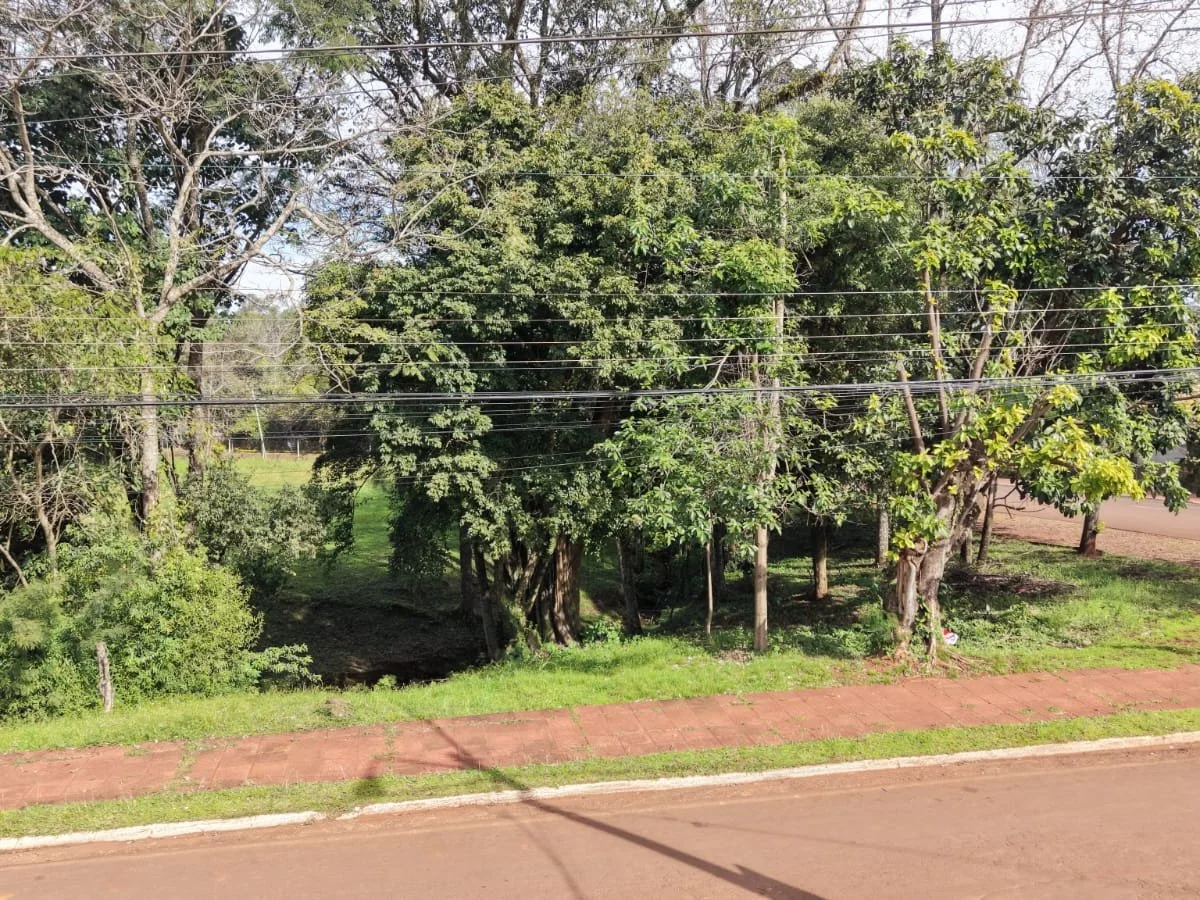 Terreno de esquina com 1.187 m² no Centro de Hohenau