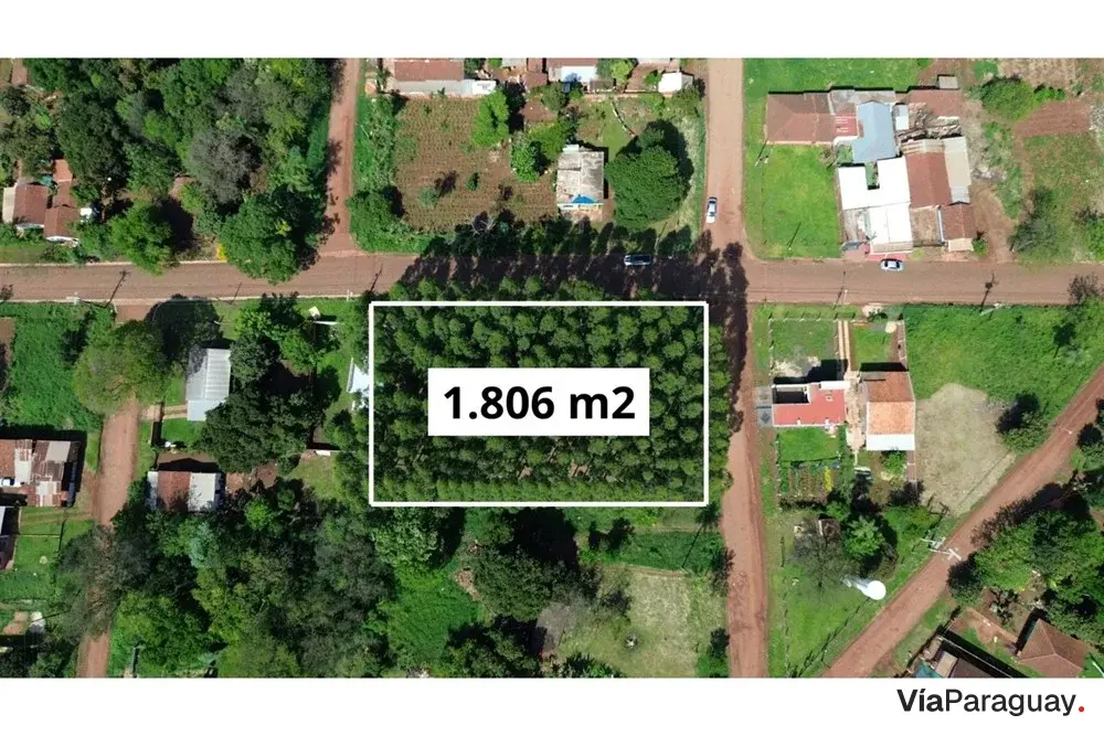 Corner lot for sale in Cambyretá, Itapúa