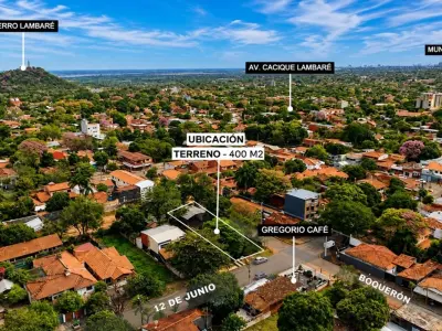 Terreno de esquina à venda no Centro, Lambaré
