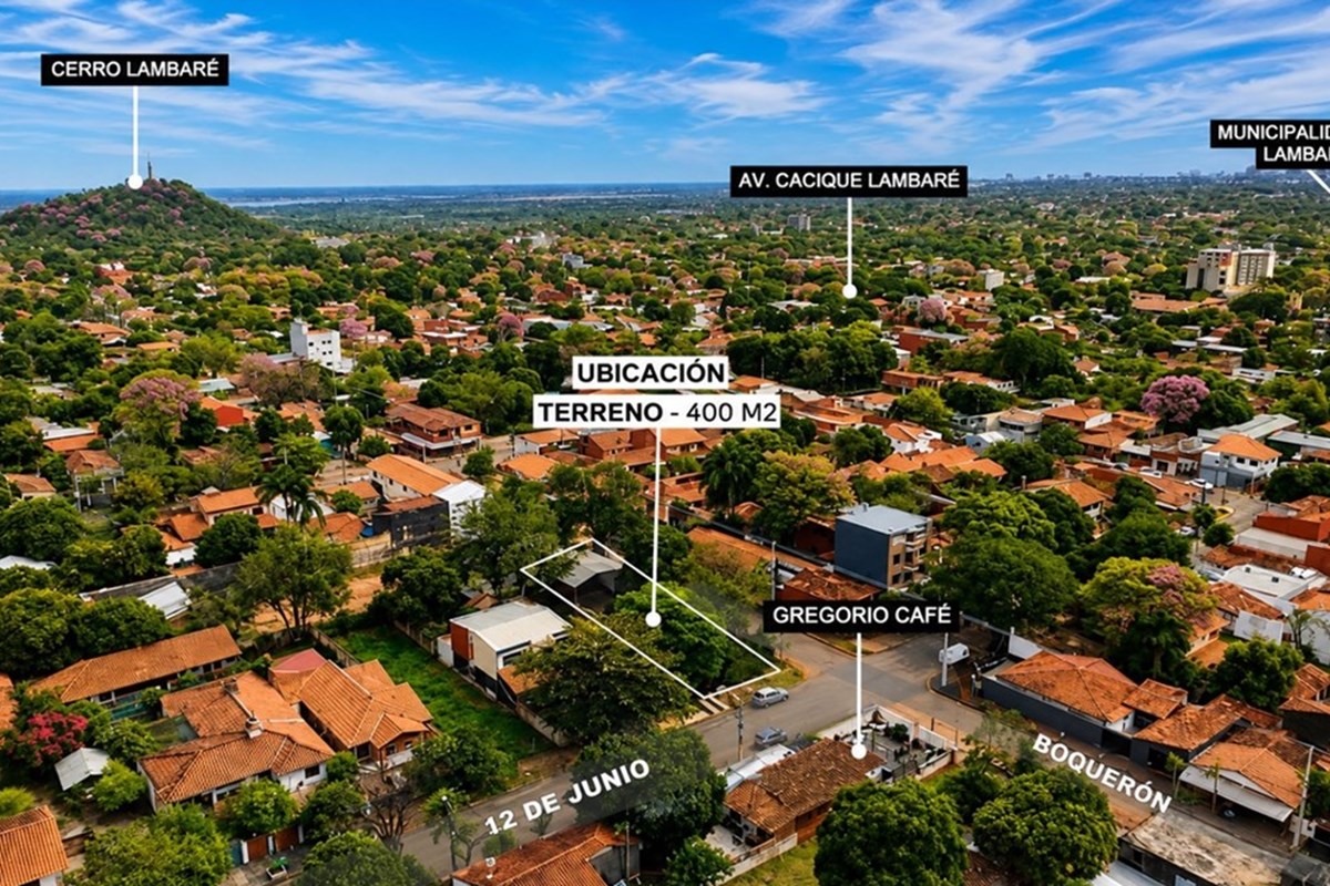 Terreno en esquina en venta en Centro, Lambaré