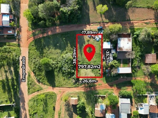 Corner Land for Sale in Luque – 797 m² with Two Street Access