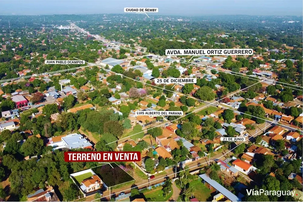 Terreno en esquina en venta en San Lorenzo, Central