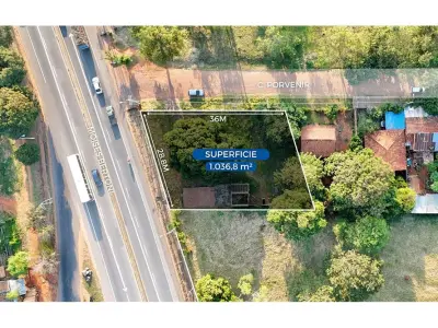 Terreno de esquina à venda na Rota 2, Itauguá