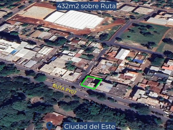 Terreno em esquina na Ruta PY07 à venda, Ciudad del Este