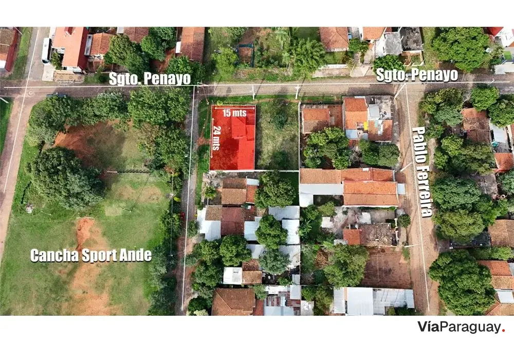 Terreno à venda com casa para demolir em San Lorenzo