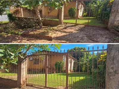 Terreno à venda com casa para reformar no Km 4 Monday