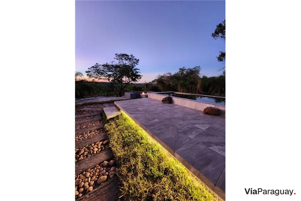 Land for sale with pool in gated community, Piribebuy
