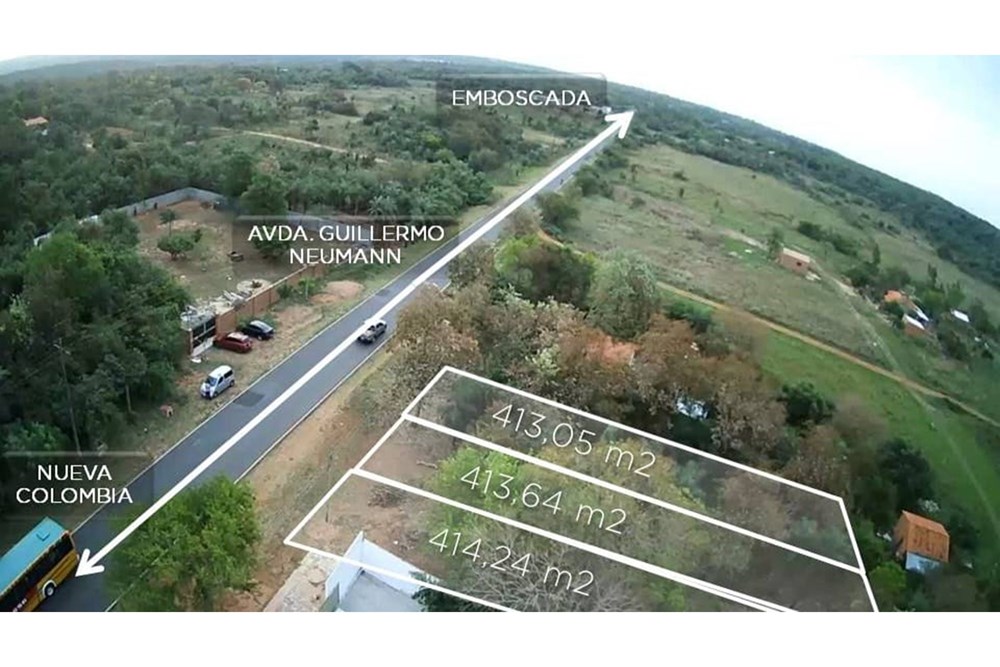 Terreno en venta de 1240 m² sobre ruta en Emboscada