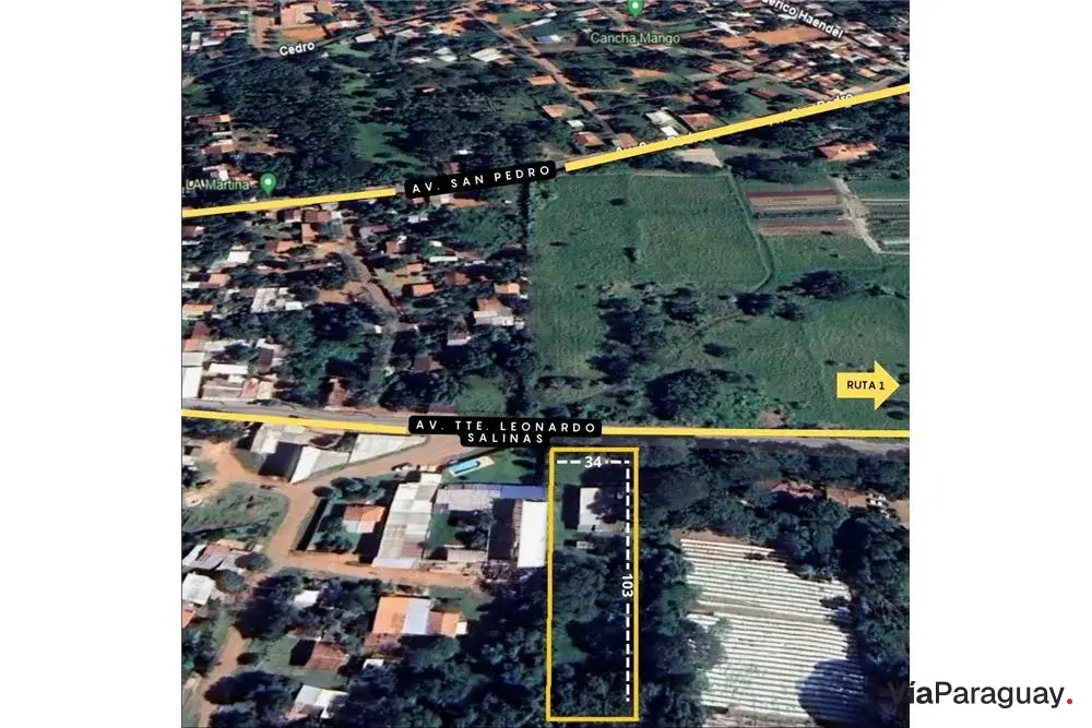 Terreno à venda de 3.502 m² em Kennedy, Capiatá