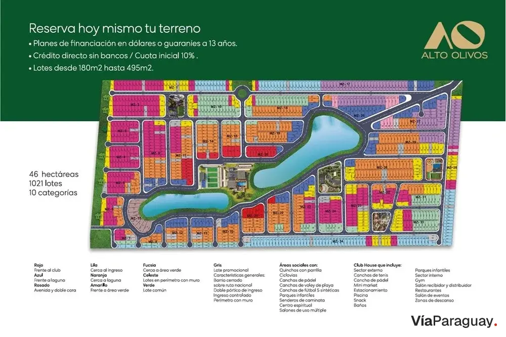 Land for sale in Alto Olivos, Villa Hayes