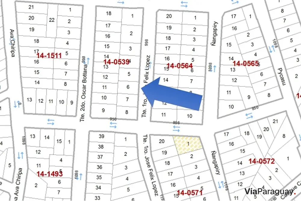 Land for sale in San Pablo neighborhood, Asunción