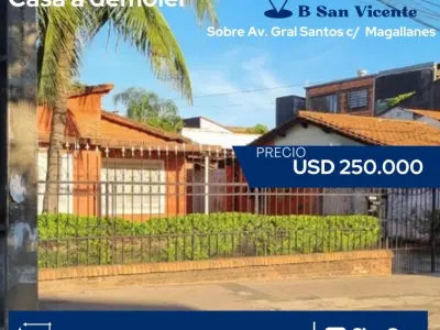 Terreno en venta en Barrio San Vicente, Asunción
