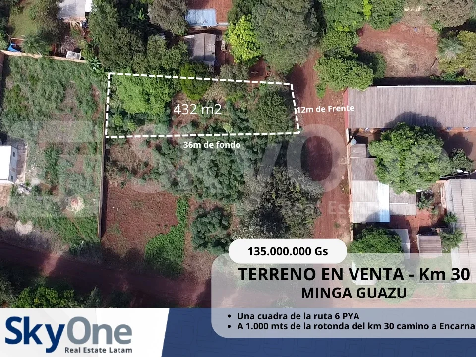 Terreno à venda no bairro Santa Clara, Minga Guazú