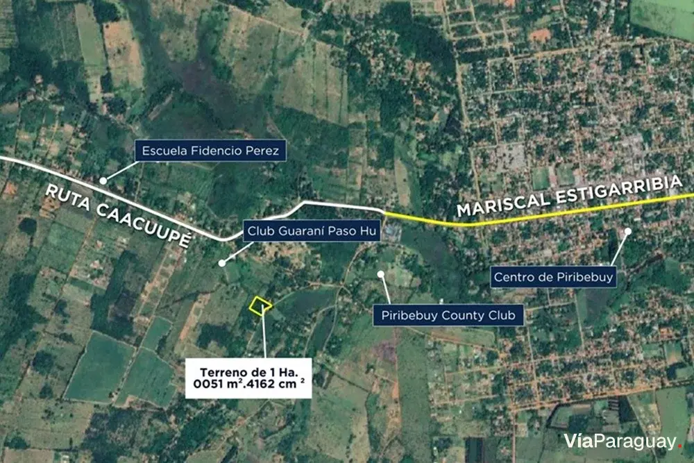 Land for sale in Caacupé, Cordillera