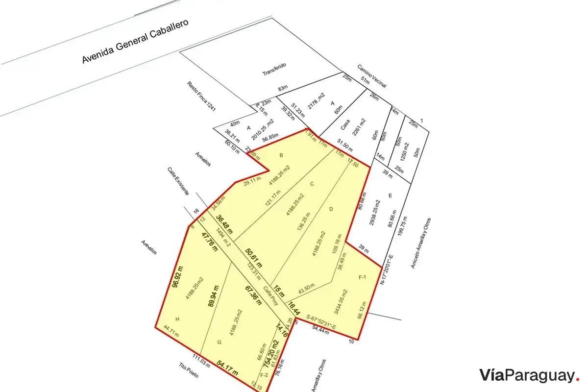 Terreno en venta en Caazapá, junto al barrio CONAVI
