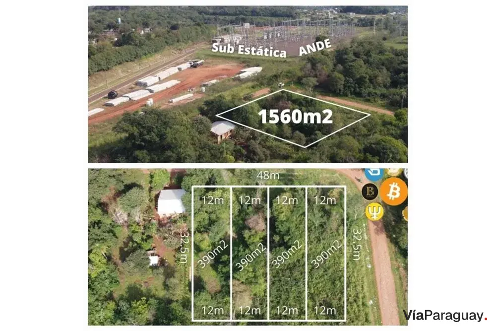 Terreno en venta en Cambyretá, Itapúa