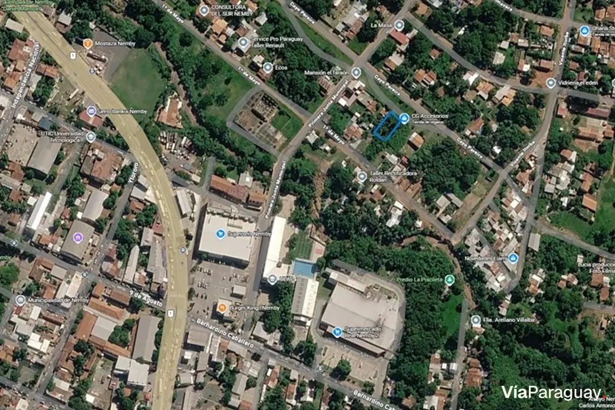 Terreno en venta en Centro, Ñemby, 450 m²
