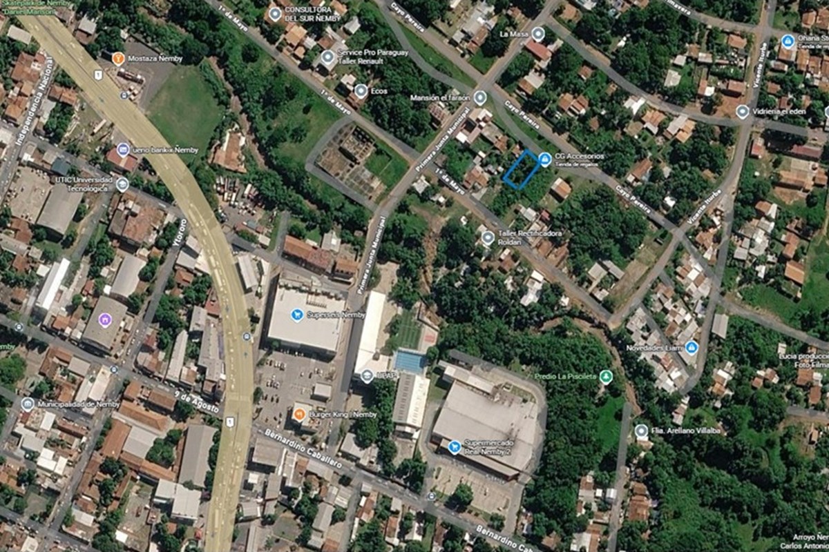 Terreno en venta en Centro, Ñemby, 450 m²
