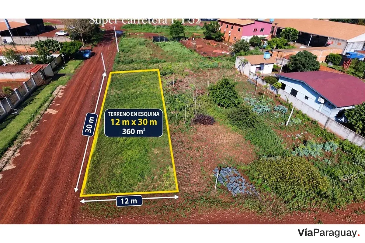 Terreno en venta en Cruce Itakyry, Alto Paraná