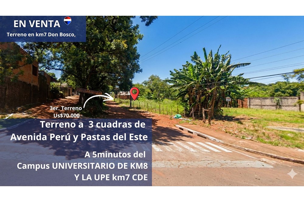 Terreno en venta en Don Bosco, Ciudad del Este